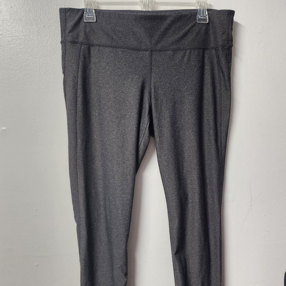 Xersion fitted grey workout running pants Large